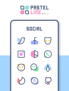 PastelLine IconPack 2.4 Apk for Android 4