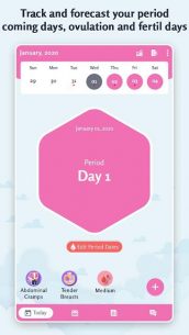 Period Tracker: Ovulation Calendar & Fertile Days 1.6 Apk for Android 3