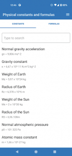 Physical constants and formulas 2.0.1 Apk for Android 1