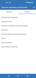 Physical constants and formulas 2.0.1 Apk for Android 3
