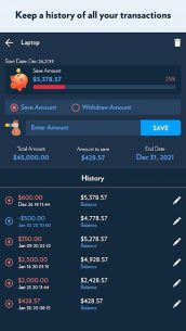PiggyBank: Savings Goal Tracker, Save Money 1.1 Apk for Android 5