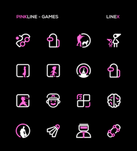 PinkLine Icon Pack :LineX Pink 5.1 Apk for Android 4