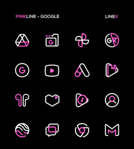 PinkLine Icon Pack :LineX Pink 5.1 Apk for Android 5