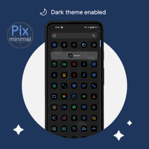 Pix – Minimal Black/White Icon Pack 8 Apk for Android 4