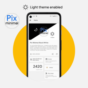 Pix-Minimal Black/White Icons 8.5 Apk for Android 5