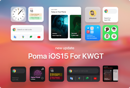 Poma iOS14 For KWGT PRO! 3.0 Apk for Android 1