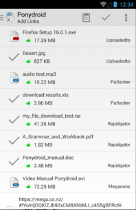 Ponydroid Download Manager 1.8.1 Apk for Android 2