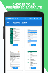 Professional Resume Maker & CV builder- PDF format (PRO) 1.0.9 Apk for Android 1