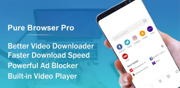 Pure Browser Pro-Ad Blocker (PRO) 2.7.3 Apk for Android 1