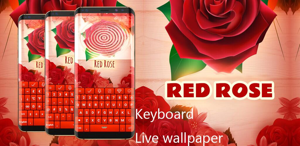red rose keyboard full cover