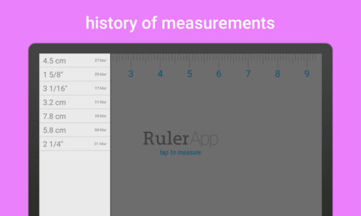 Ruler App: Measure centimeters (PRO) 2.2.0 Apk for Android 4