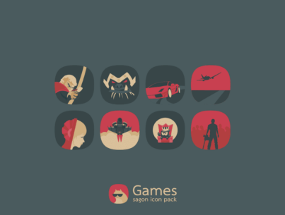 Sagon: Dark Icon Pack 14.0 Apk for Android 4