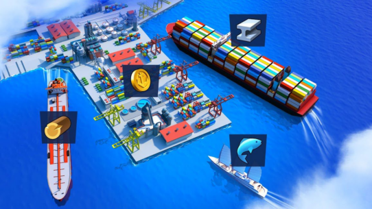 Sea Port: Cargo Boat Tycoon 1.0.233 Apk for Android 5