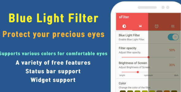 sfilter blue light filter cover