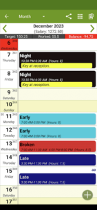Shift Work Calendar – FlexR (PRO) 7.16.16 Apk for Android 5