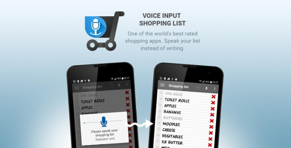 shopping list voice input cover