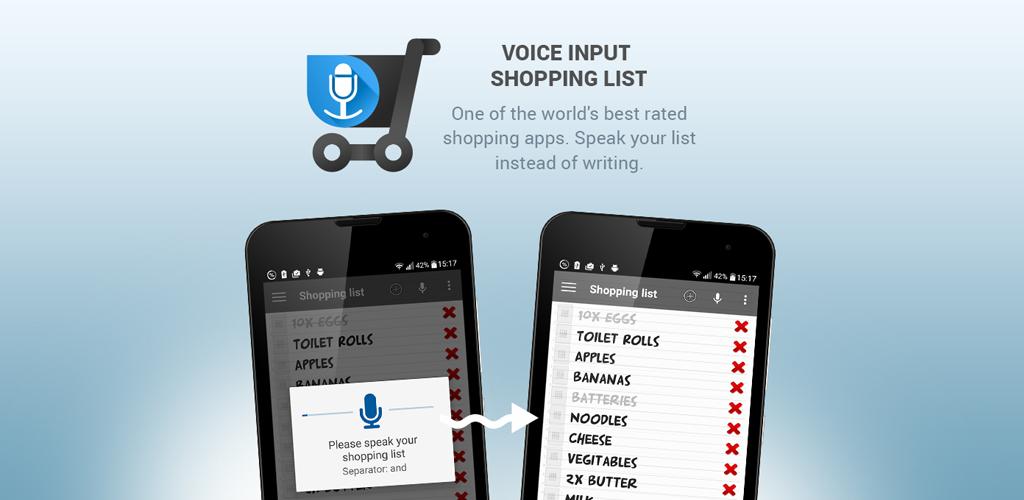 shopping list voice input cover