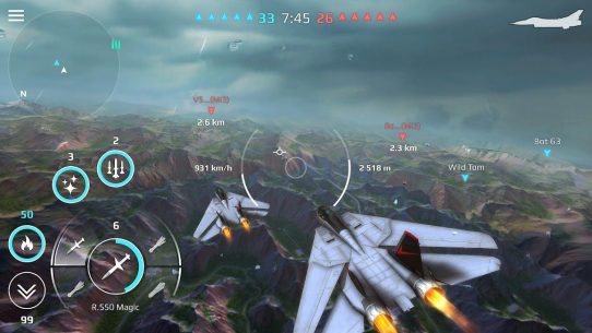 Sky Combat: war planes online simulator PVP 7.0 Apk + Data for Android 4