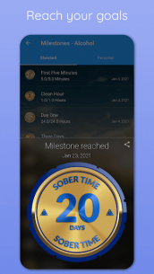 Sober Time – Sober Day Counter & Clean Time Clock (UNLOCKED) 3.09 Apk for Android 4