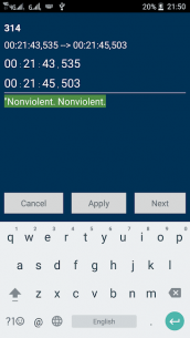 SubE: Subtitle Editor 1.0.7 Apk for Android 5