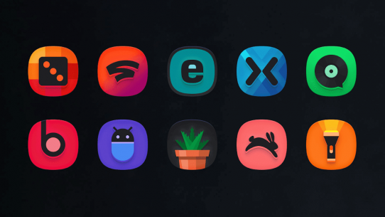 SuperBlack Icon Pack 12.0.0 Apk for Android 2