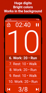Tabata Timer: Interval Timer Workout Timer HIIT (PREMIUM) 5.1.0 Apk for Android 2
