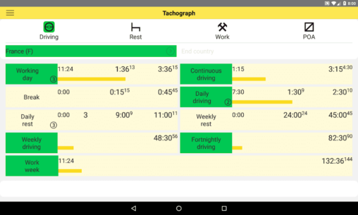 Tachograph – mobile assistant (PREMIUM) 1.2.24 Apk for Android 5