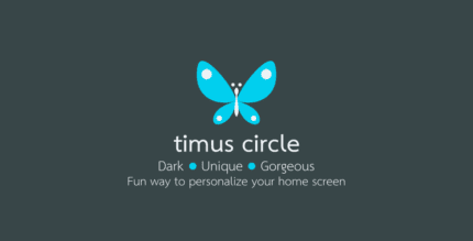 timus circle dark icon pack cover