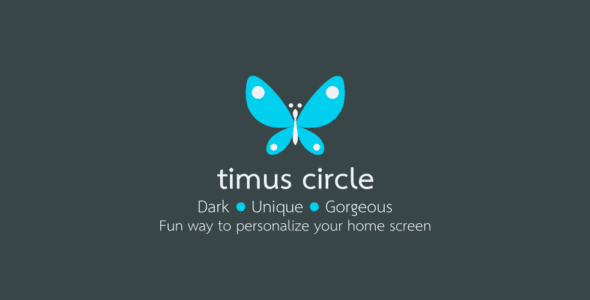timus circle dark icon pack cover