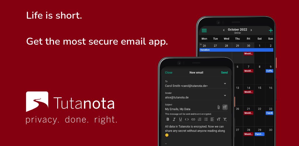 tutanota simply secure emails cover