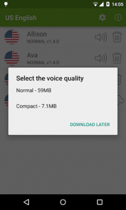 Vocalizer TTS Voice (English) (UNLOCKED) 3.7.2 Apk for Android 2