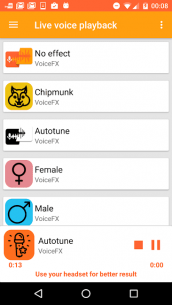VoiceFX – Voice Changer with v 1.2.2 Apk for Android 5