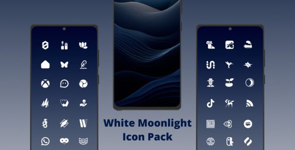 white moonlight icon pack cover