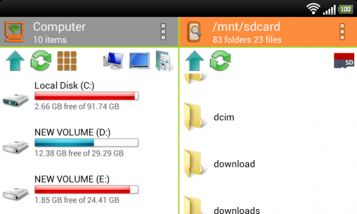 WiFi PC File Explorer Pro 1.5.26 Apk for Android 5