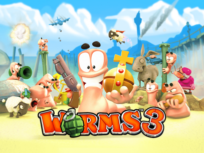 Worms 3 2.1.705708 Apk + Mod + Data for Android 1