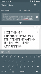 Write in Runic: Rune Writer & Keyboard 2.5.0 Apk for Android 5